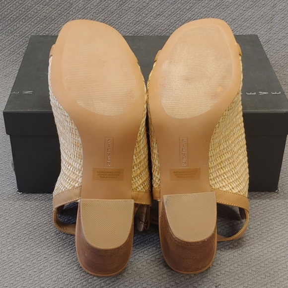 Steven Raffia Sweep Pump Natural Multi-10 - Picture 5 of 14